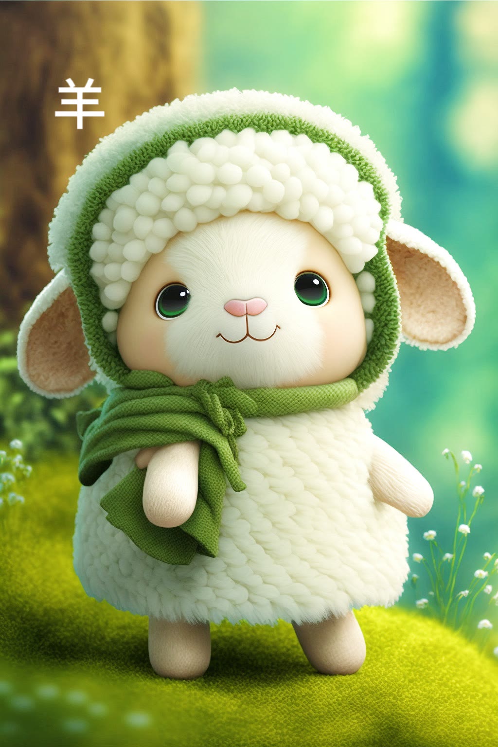 卡通十二生肖羊