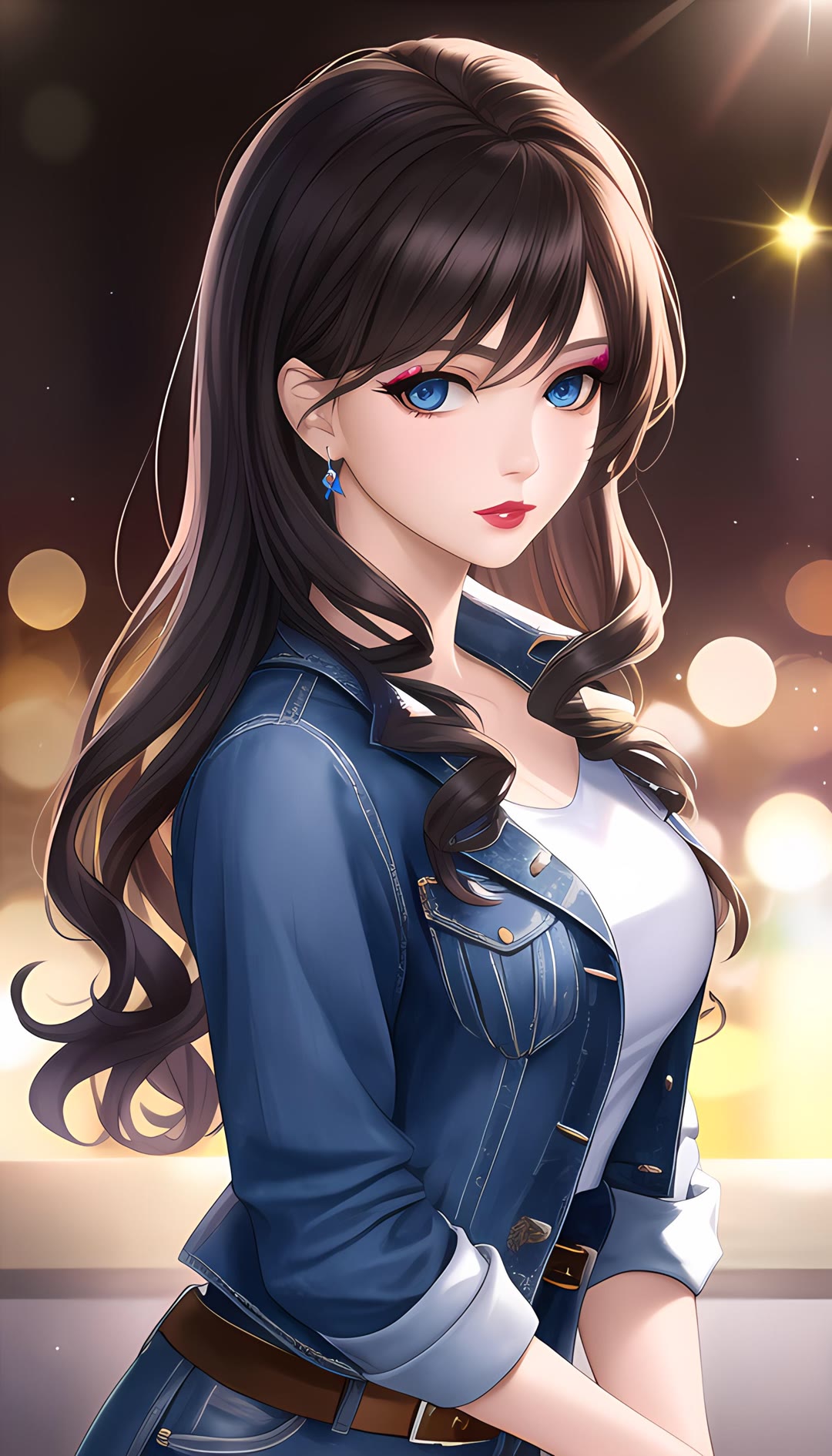 卡通职业女孩竖版壁纸