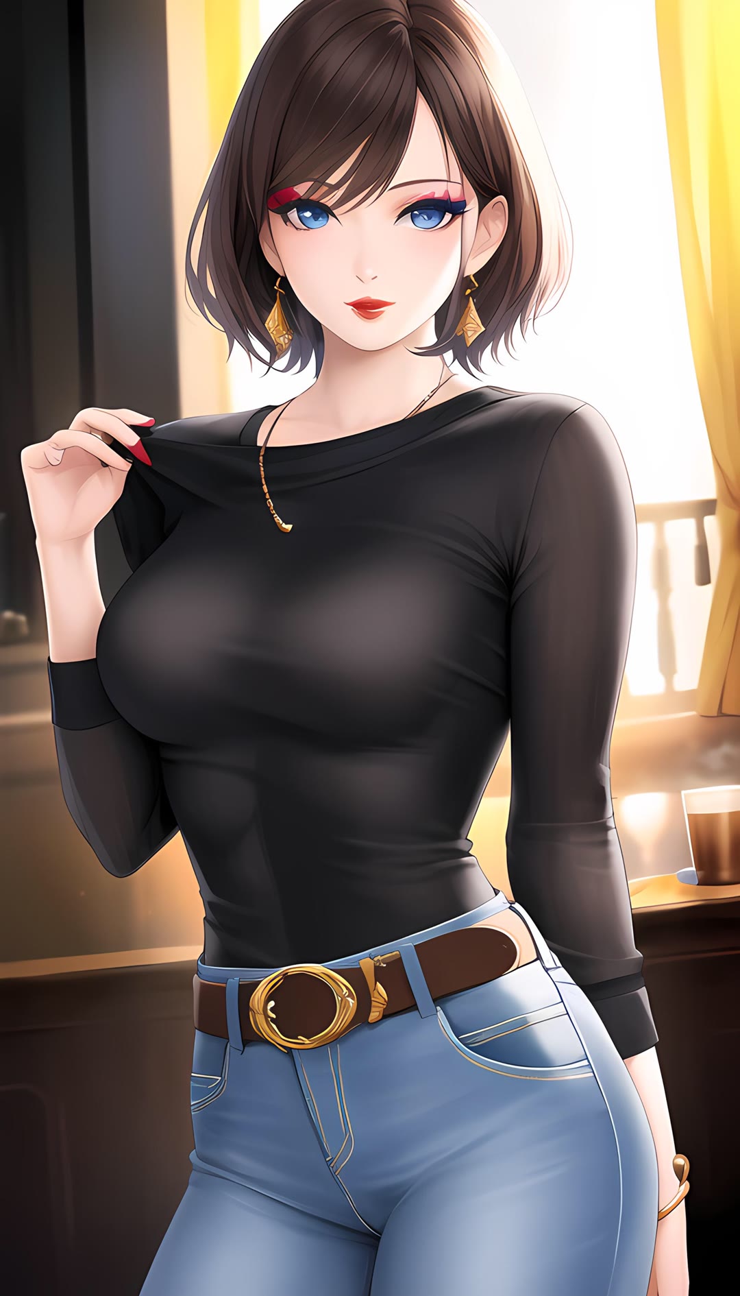 卡通职业女孩竖版壁纸